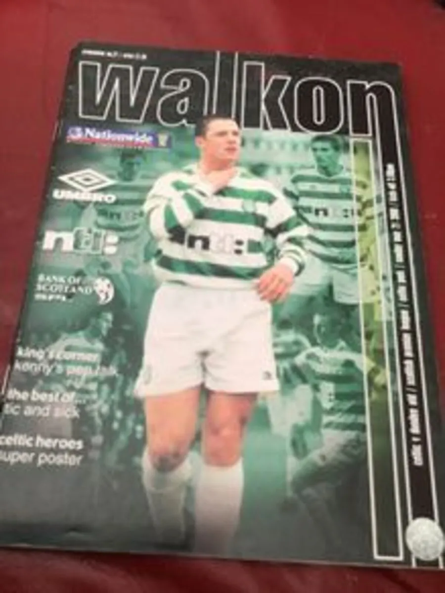 Celtic Football program V Dundee Utd 21/5/2000