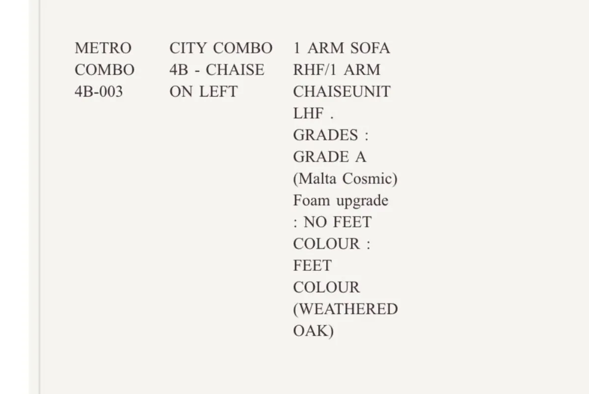 Diamond Furniture City Sofa With Chaise - Image 3