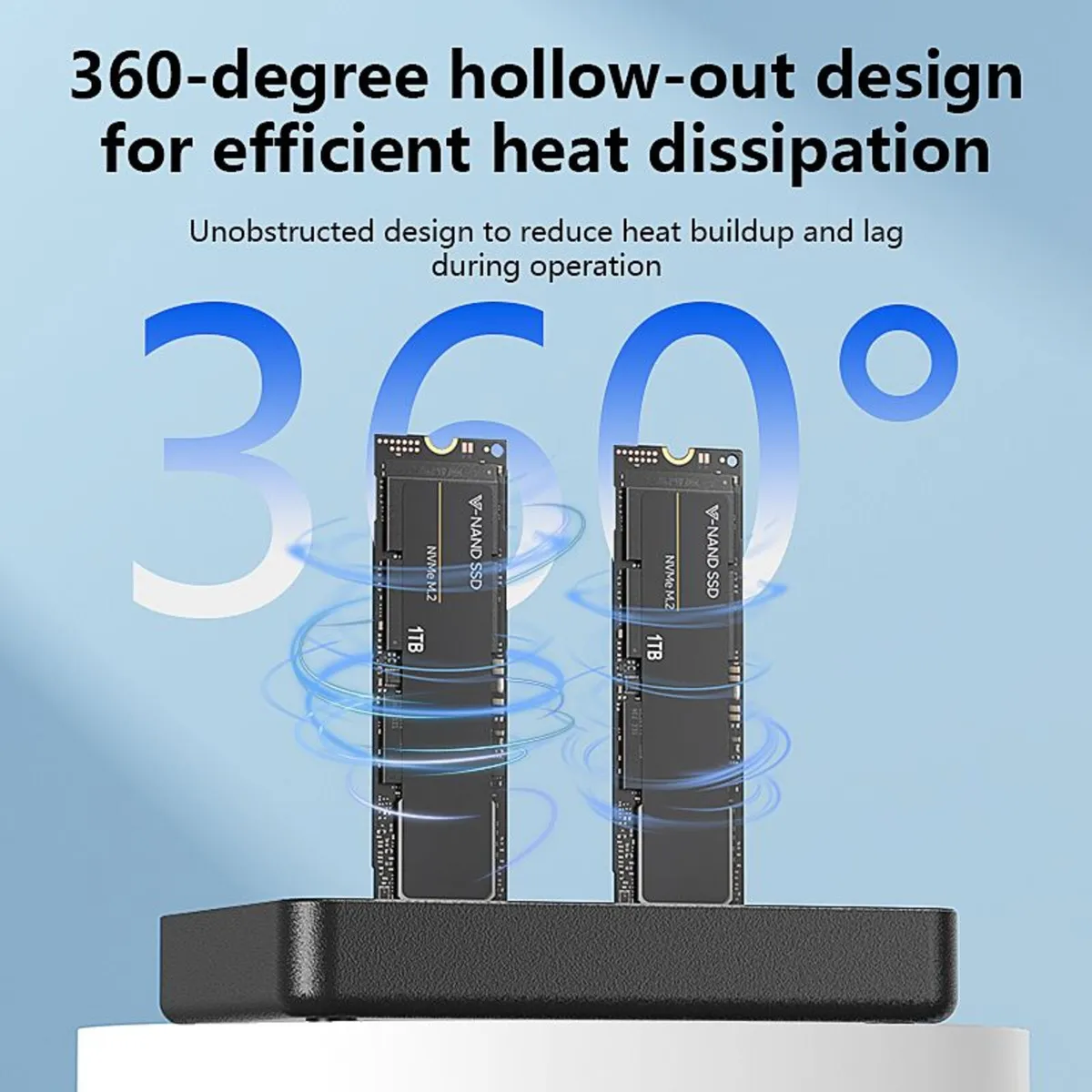 NVME SSD clone duplicator cloner copy M.2 Dock - Image 4