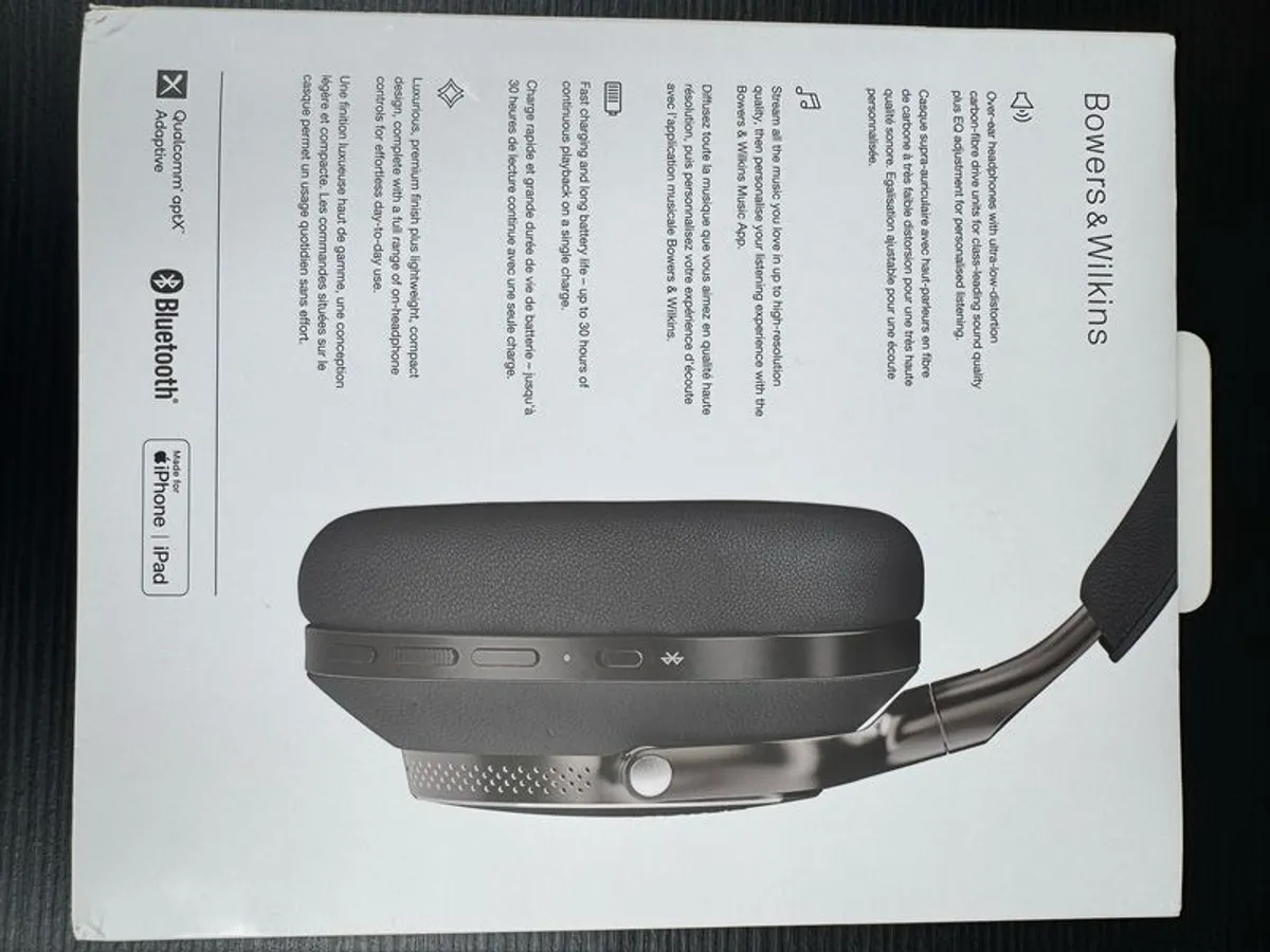 Bowers & Wilkins Px8 Over-ear Wireless Noise Canceling Headphones | Black - Image 2