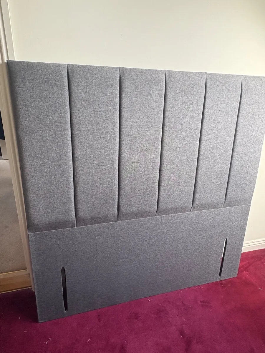 Grey Double Bed headboard - Image 2