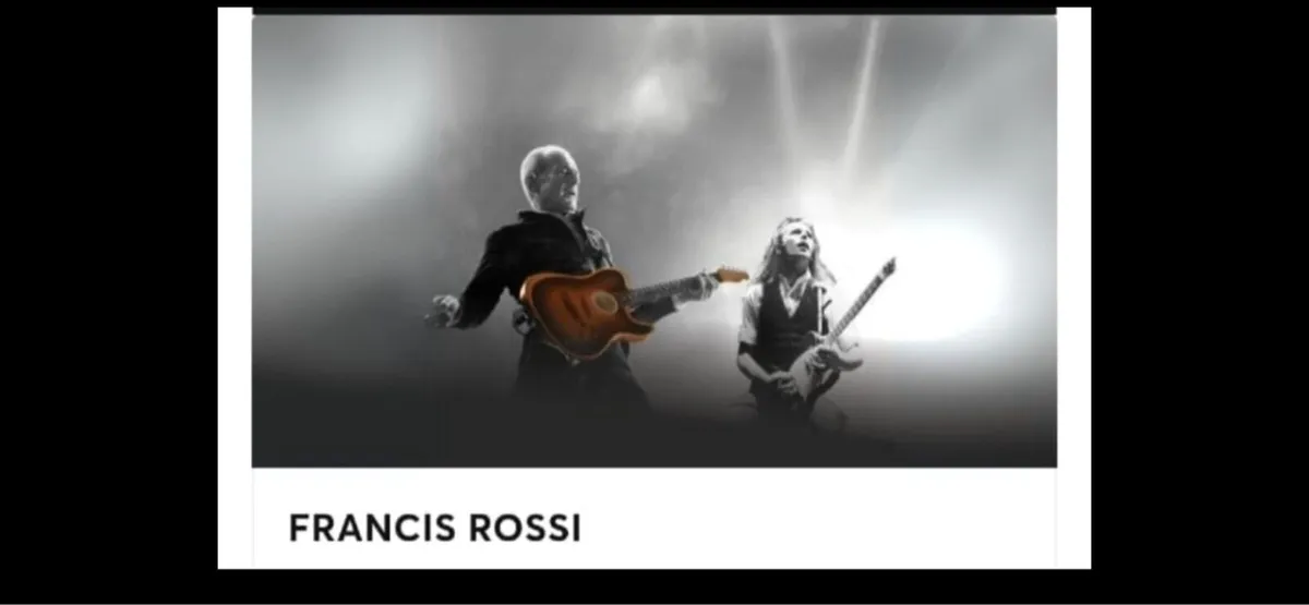 Francis Rossi (Status Quo)Limerick TONIGHT! - Image 1