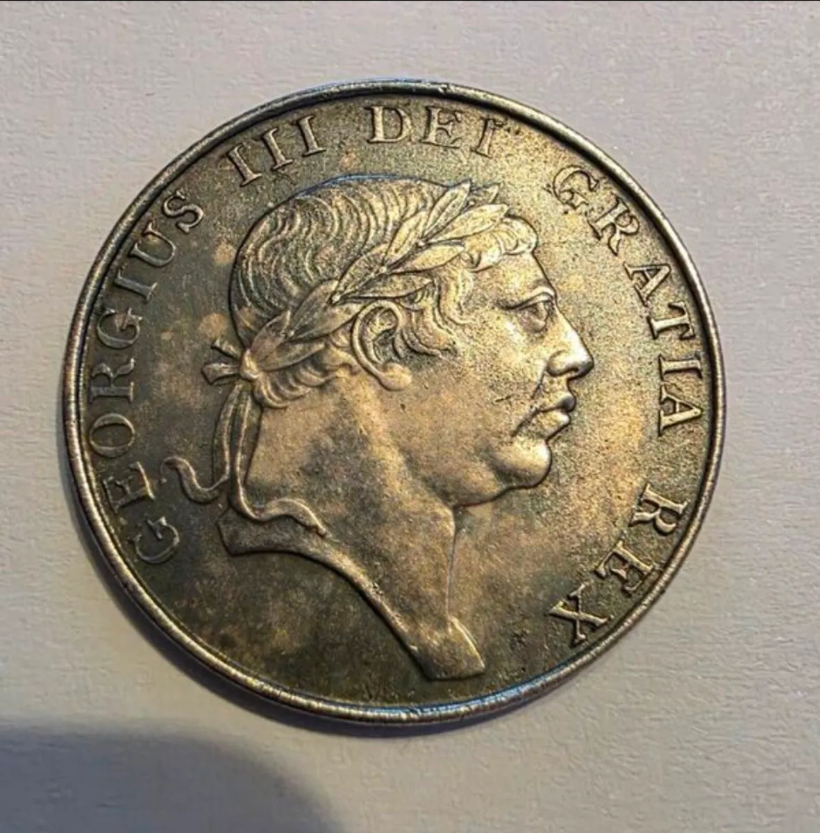 1813 irish silver 10 pence bank token - Image 1