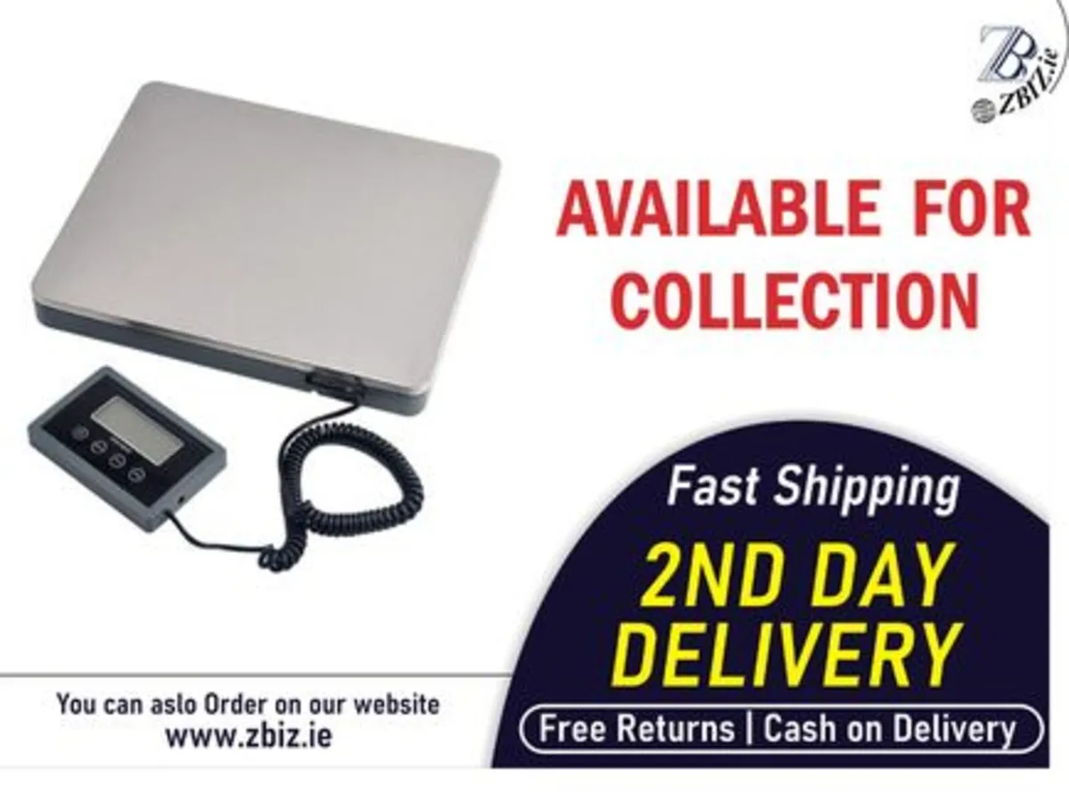 Large Digital Parcel Scale Stainless Steel Heavy - Image 1