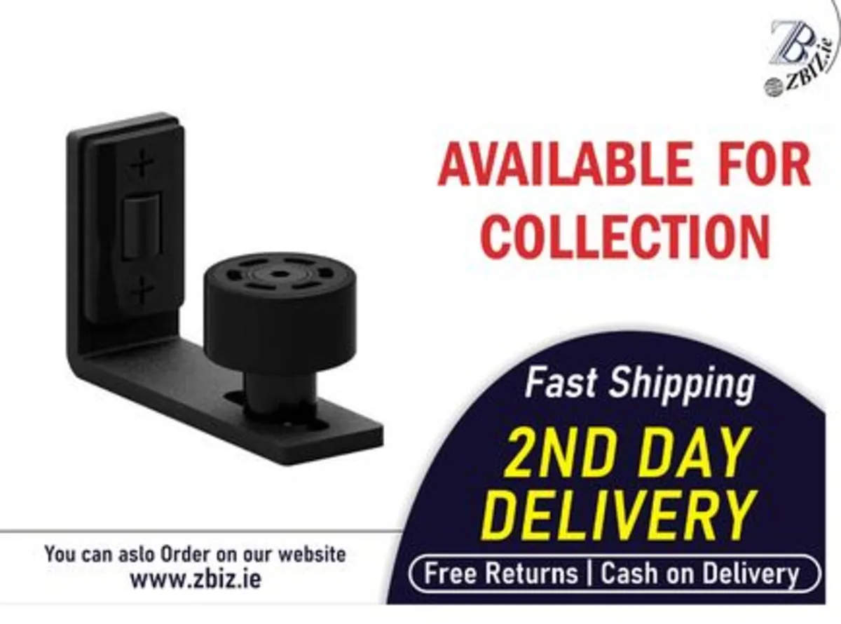 Barn Door Floor Guide Smooth Adjustable Motion - Image 1