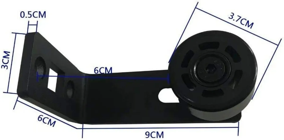 Barn Door Floor Guide Smooth Adjustable Motion - Image 2