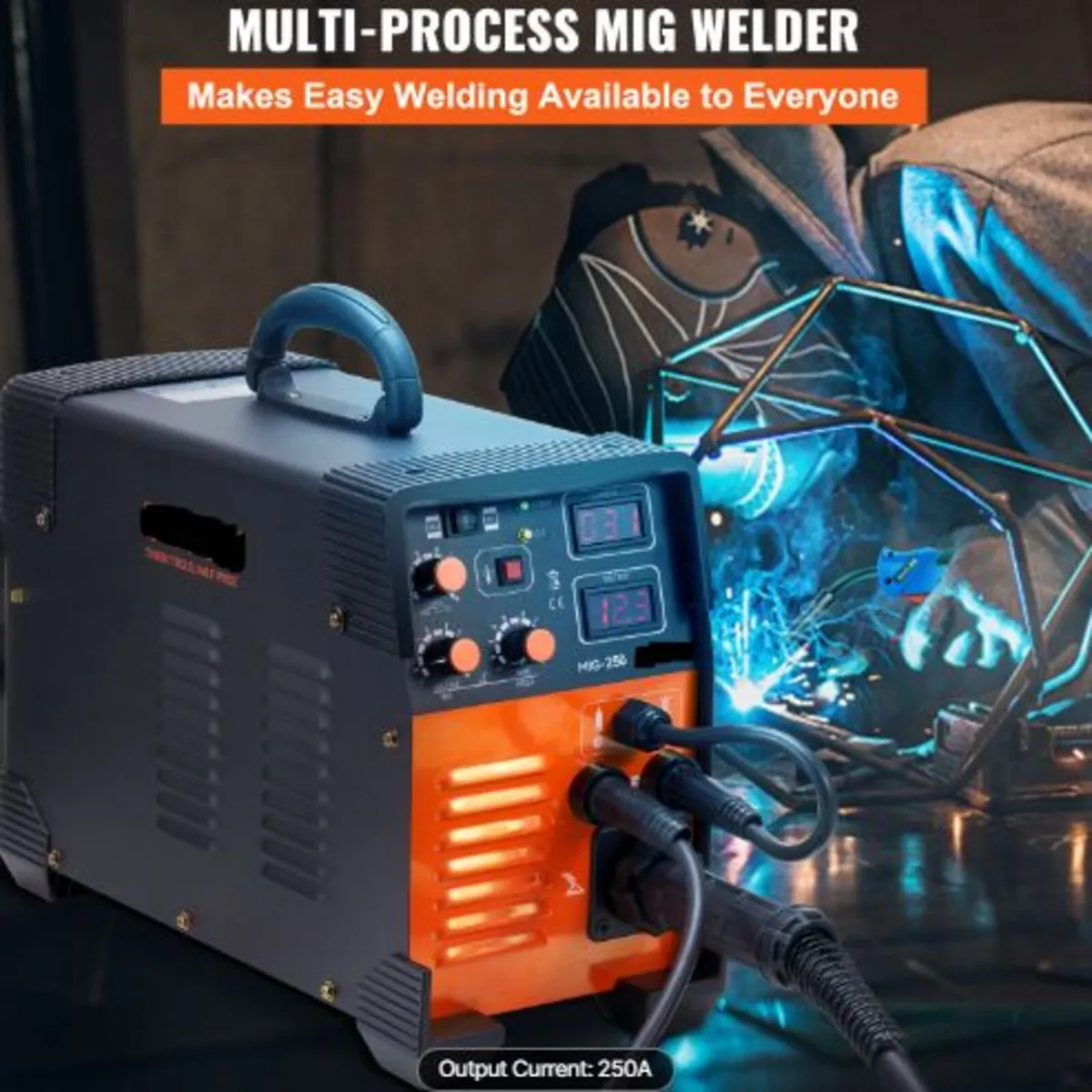 MIG Welder 250 Amp MIG TIG Arc Welder 3 in 1 Weld - Image 2