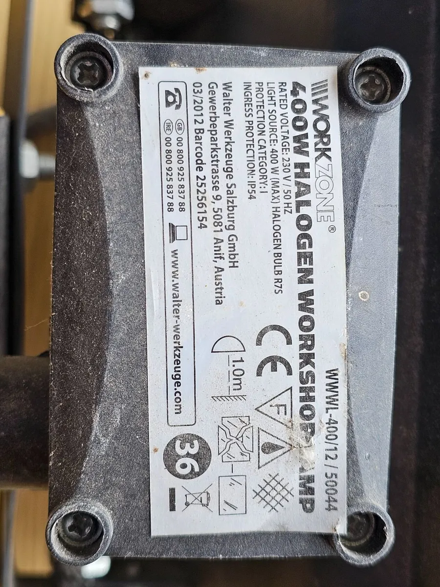 400W halogen work light stand floodlight site lamp - Image 4