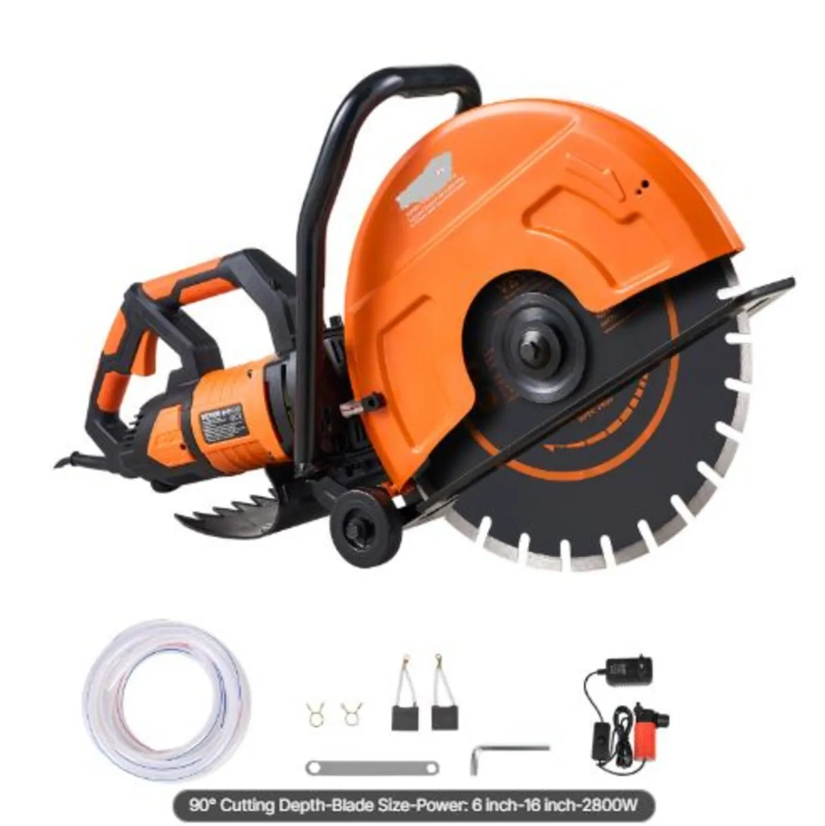 16"/40.6cm Electric Concrete Saw Wet/Dry Saw Cutte - Image 1