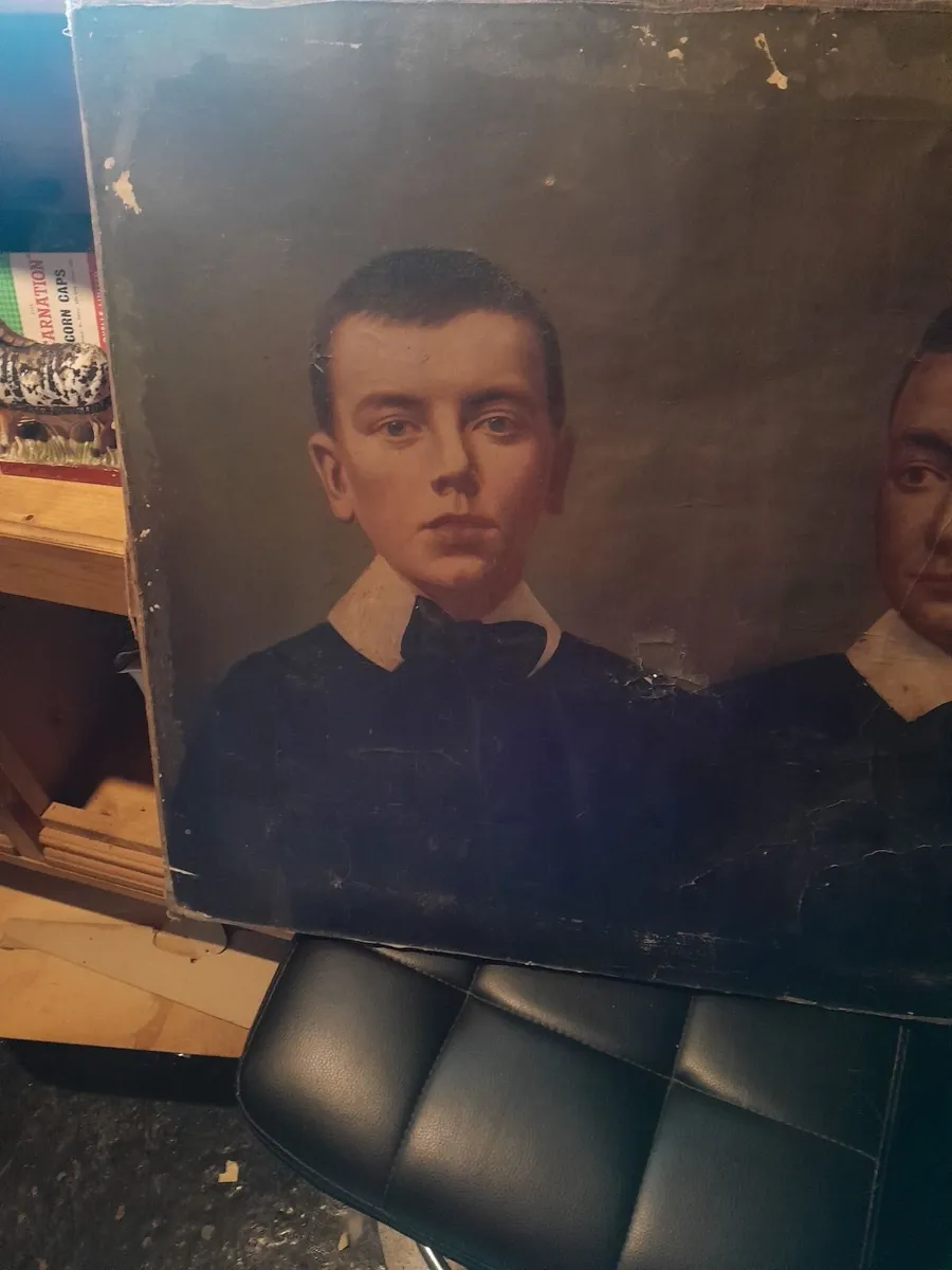 Vintage oil on canvas painting - Image 2