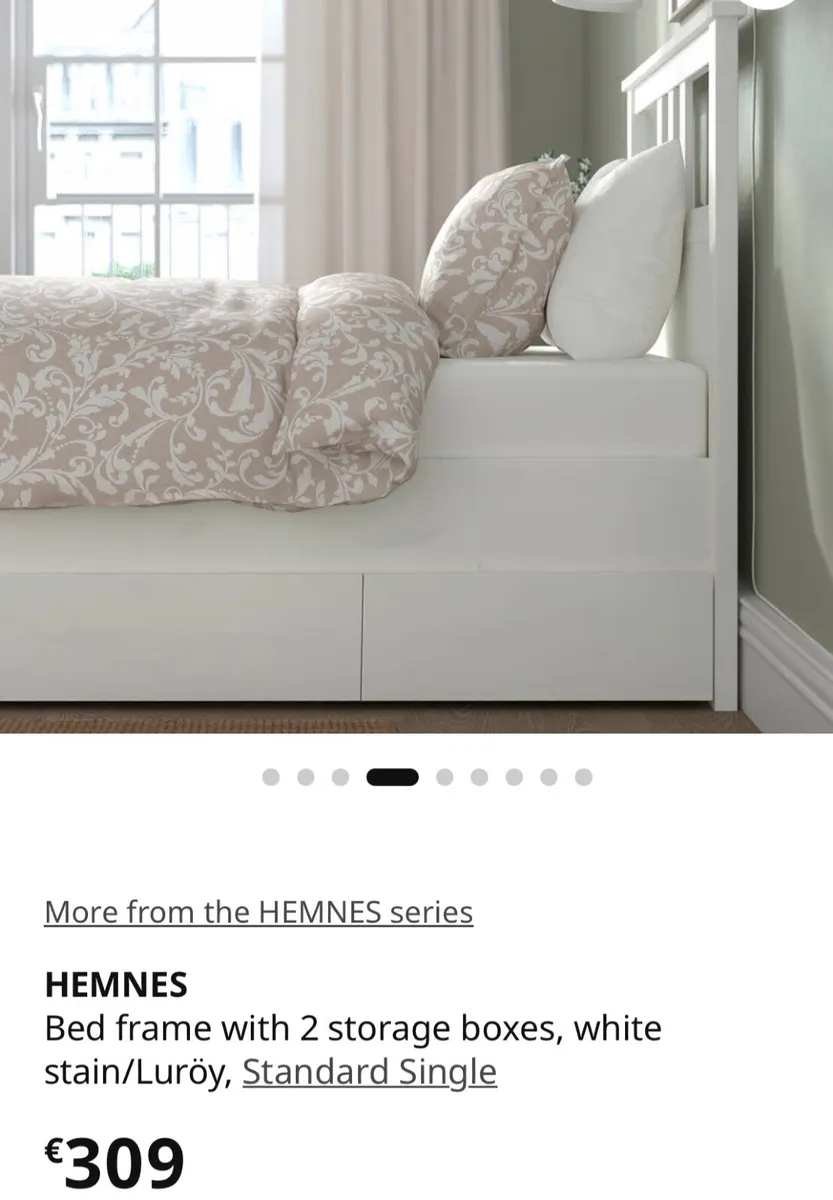 Single bed with storage drawers - Image 2