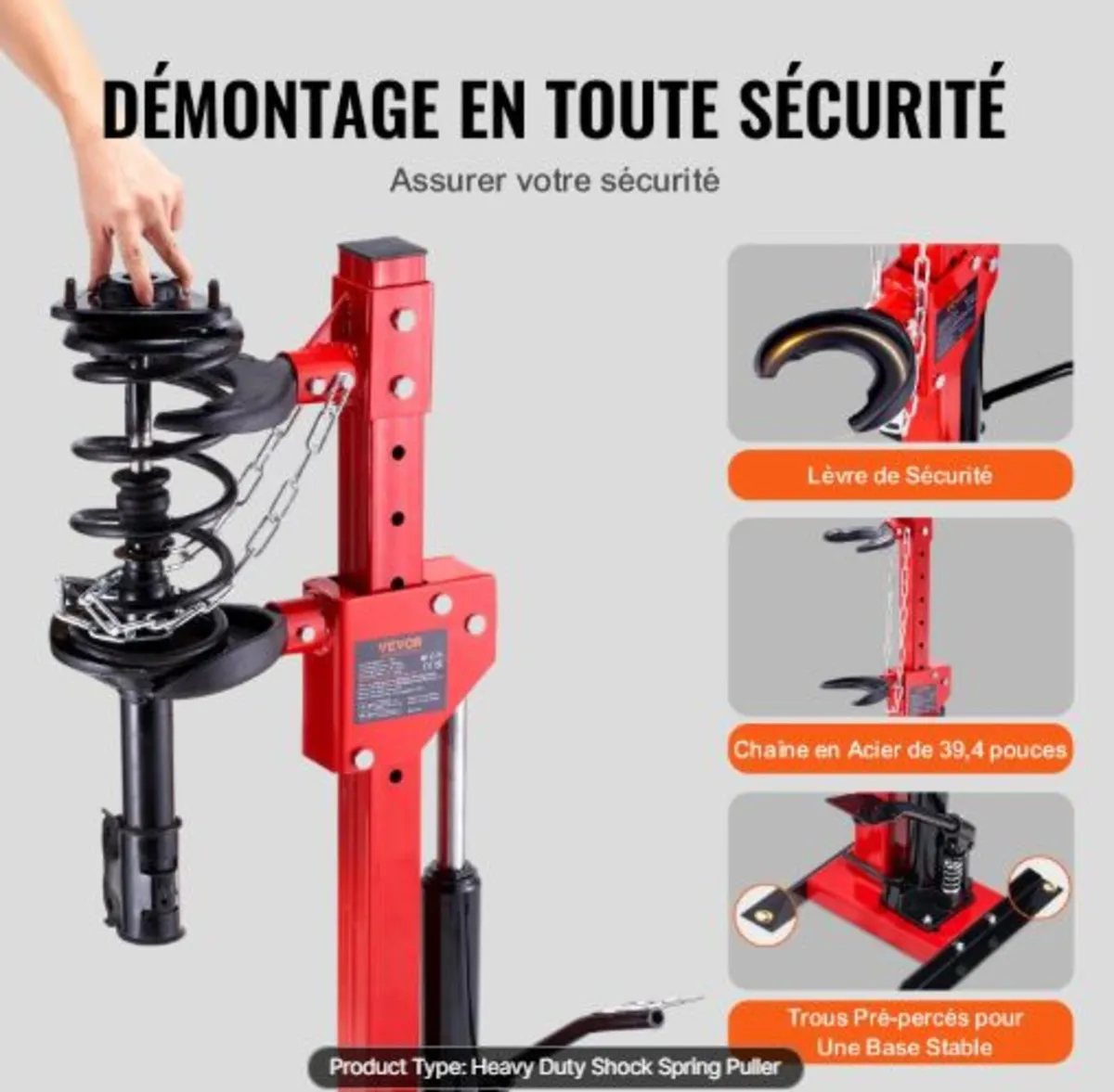Strut Spring Compressor,4.5Ton/4499.6kg Hydraulic - Image 4