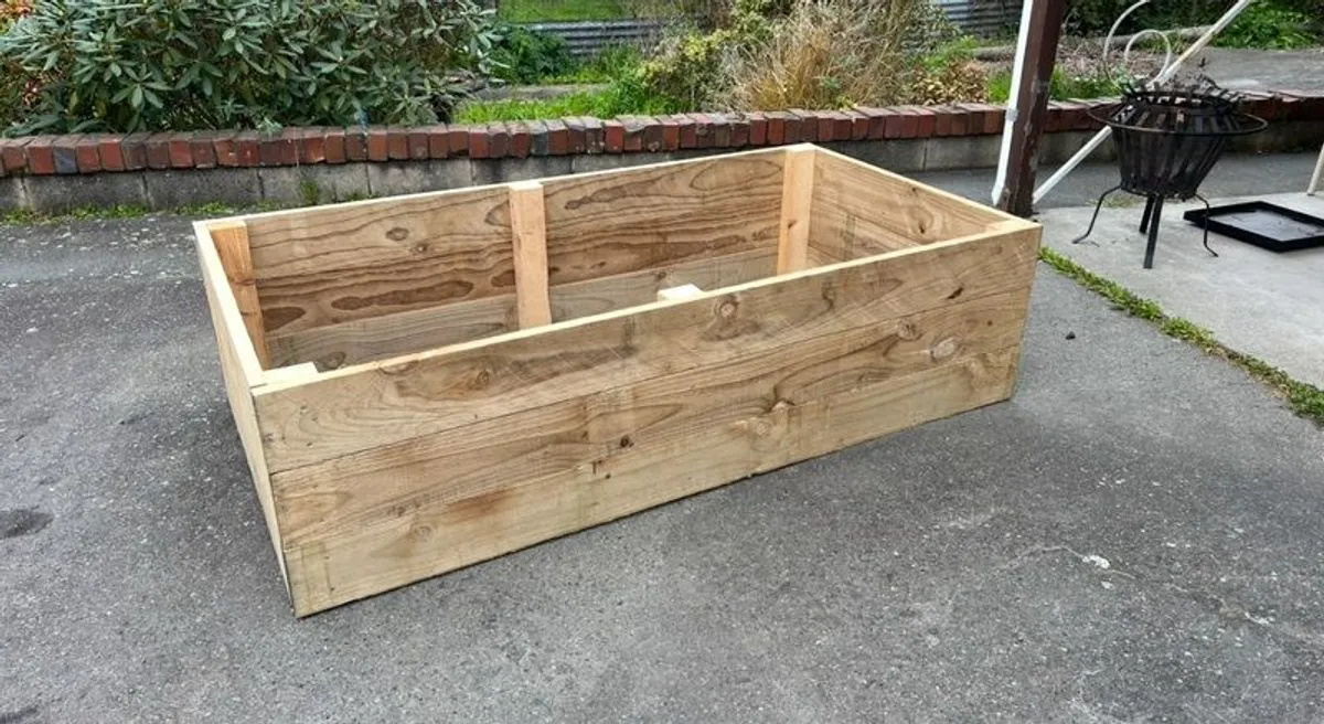 Small veggie garden raised bed, planter box 180x65x45cm - Image 4
