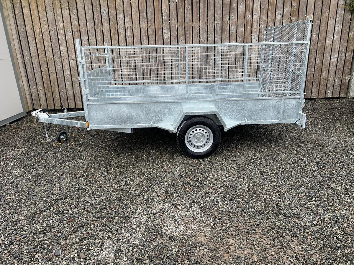 9ft x 5ft High Mesh Galvanised Trailer - Image 3