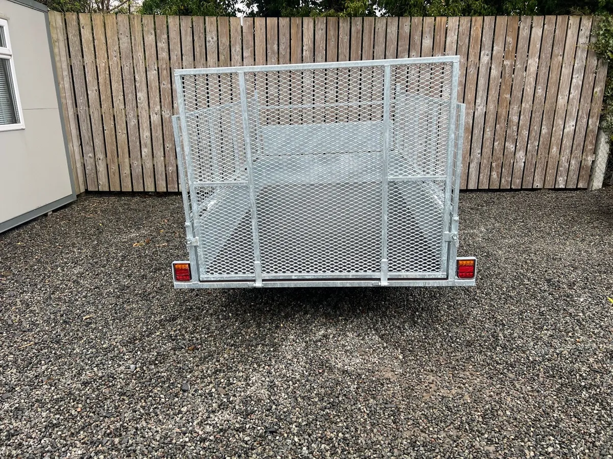 9ft x 5ft High Mesh Galvanised Trailer - Image 4