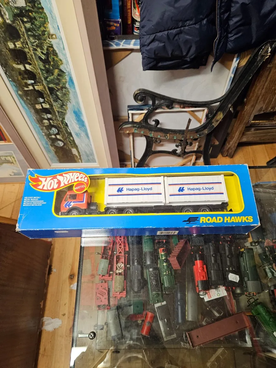 Corgi Hotwheels Mercedes Tractor Unit and Trailer - Image 1