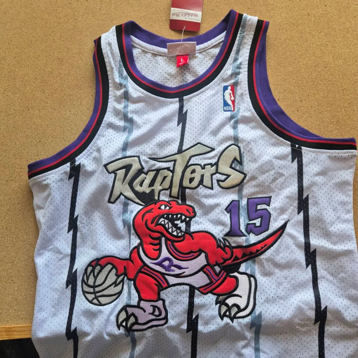 Vince Carter Toronto Raptors Jersey, Size L - Image 4