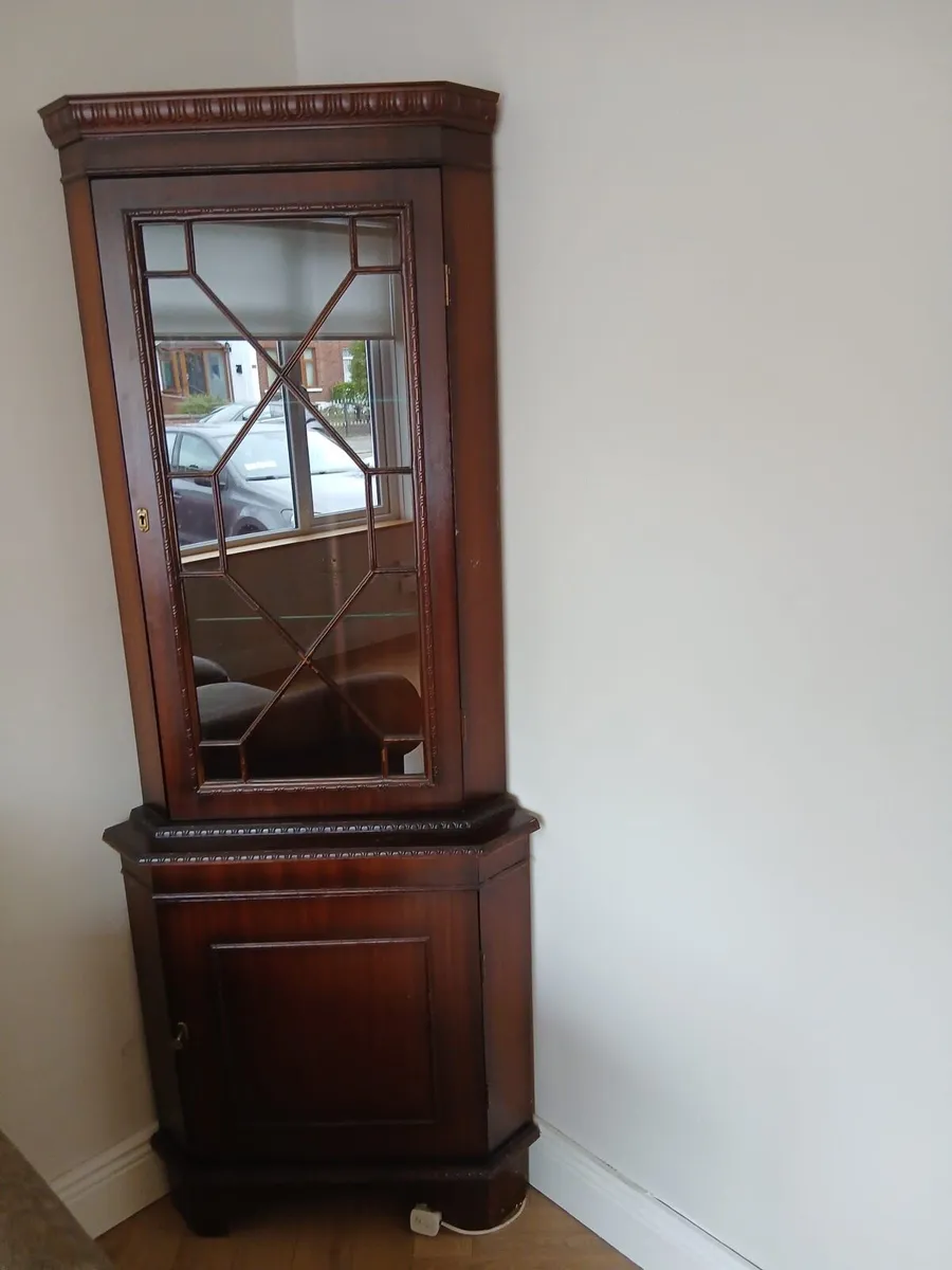 Mahogany Display Cabinet - Image 2
