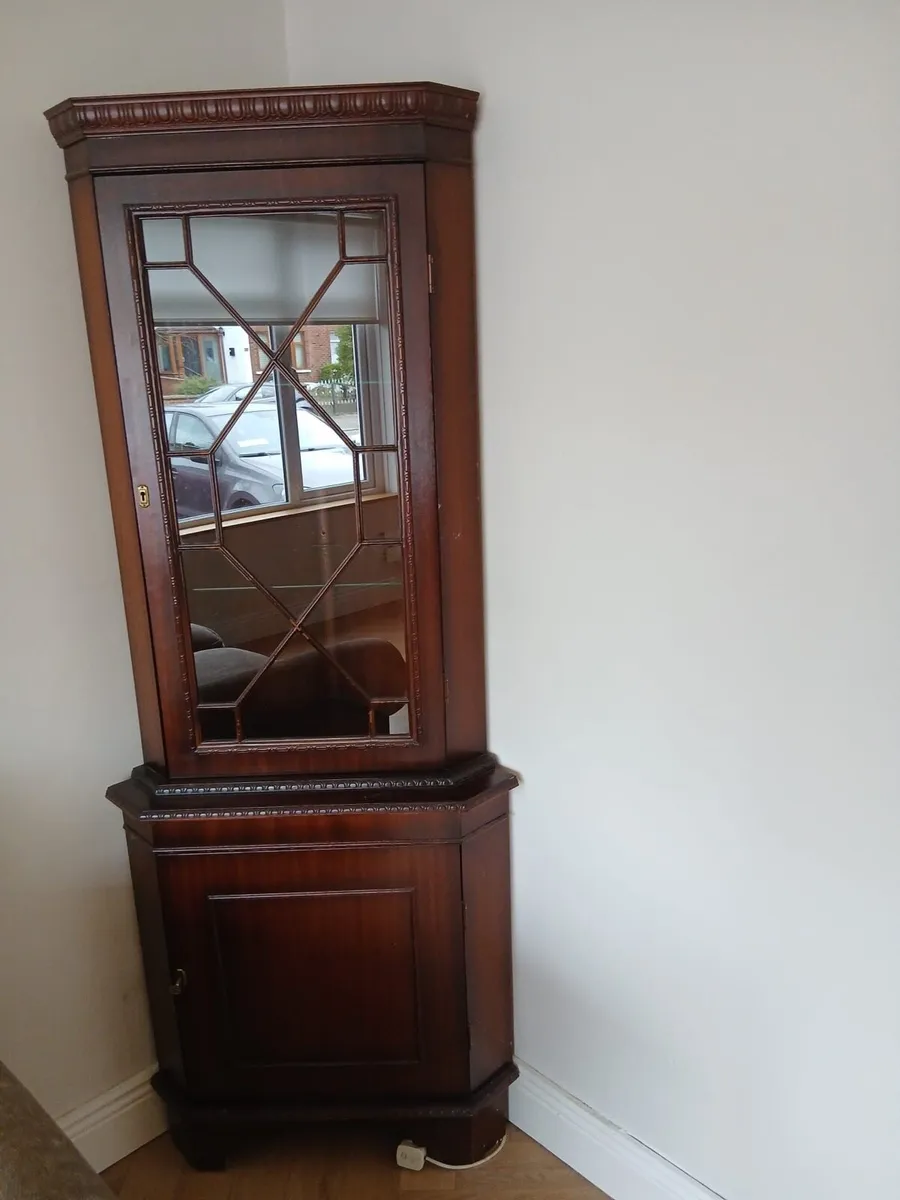 Mahogany Display Cabinet - Image 1