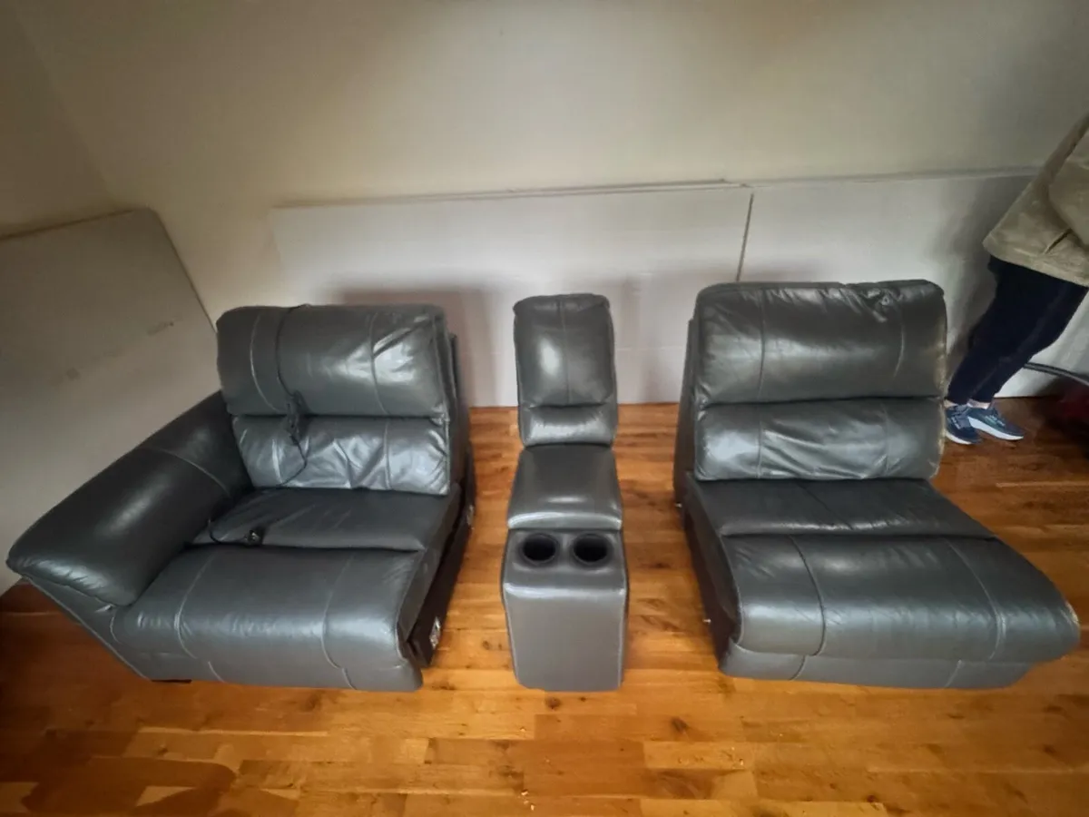 Leather Couch (Electric Recliners) - Image 2
