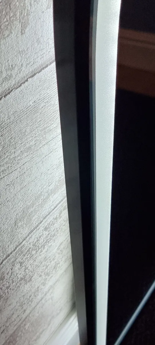 LED Bathroom Mirror 60x100cm Antifog Black Frame - Image 4