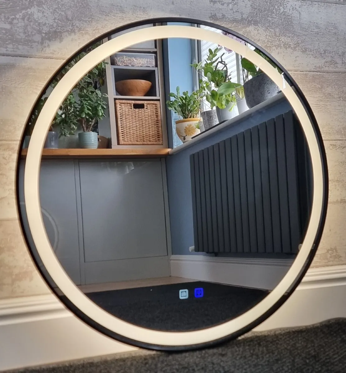 LED Bathroom Mirror 80cm Demister Dual LED - Image 2