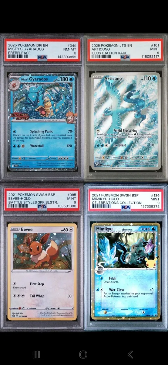 Pokemon cards Psa Graded Espeon_sean holo rare - Image 4