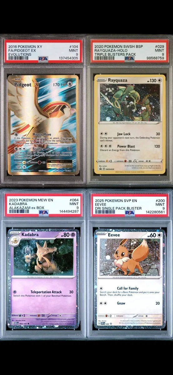 Pokemon cards Psa Graded Espeon_sean holo rare - Image 1