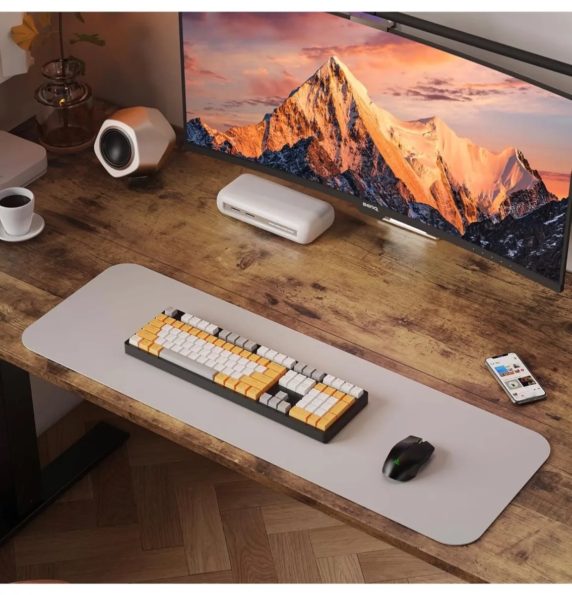 100 x 60 cm Standing Desk, Electric Height Adjusta - Image 4