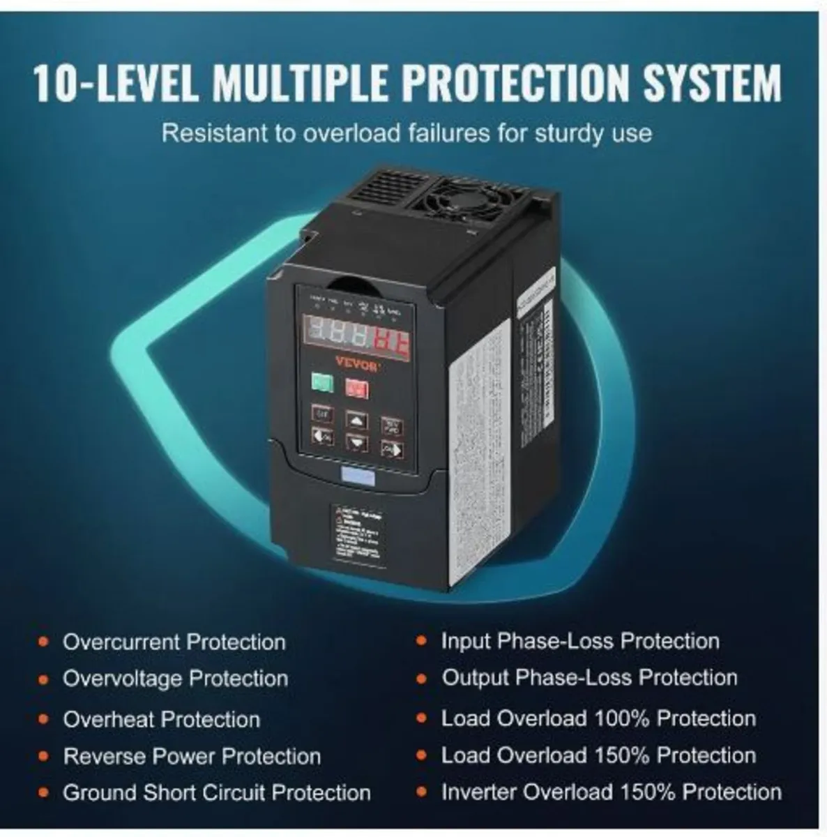 VFD 2HP, 1.5KW, 7.5A, 1 or 3 Phase 220V - Image 4