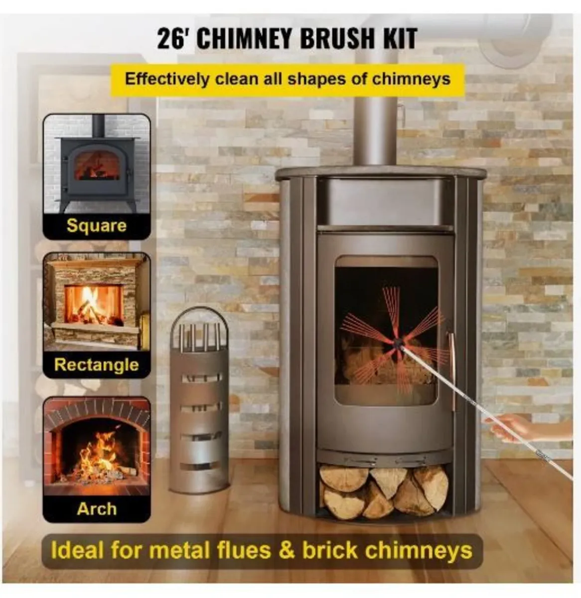 Flexible Chimney Cleaning Rods, 8 m - Image 3