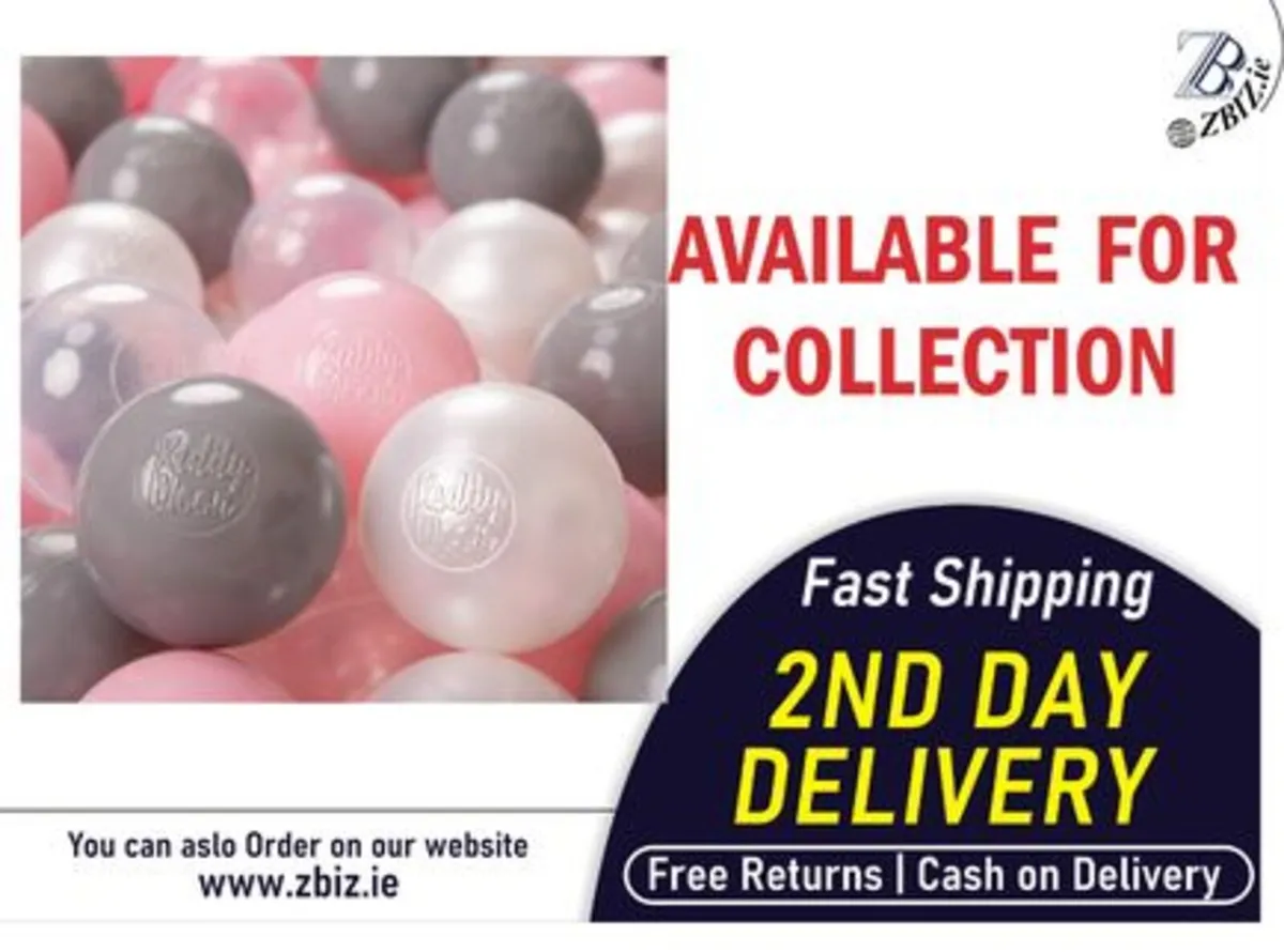 100pcs Ball Pit Balls 6cm Kids Plastic Toy Set - Image 1