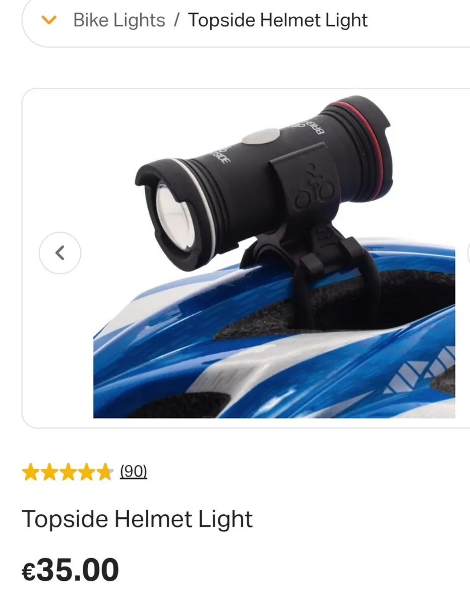 Bike helmet light new - Image 1