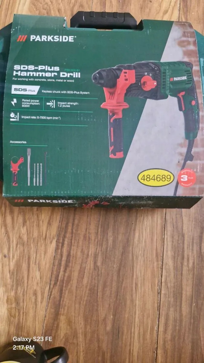 Parkside PBH 800 A1 Hammer Drill Chisel Hammer - Image 2