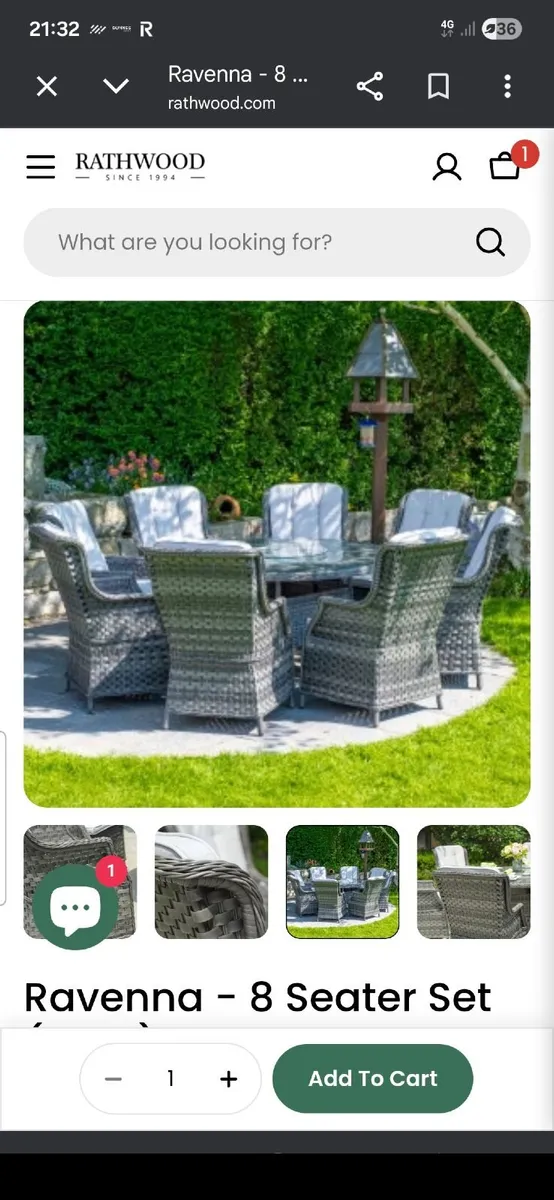 Garden furniture 8 seater outdoor table - Image 1
