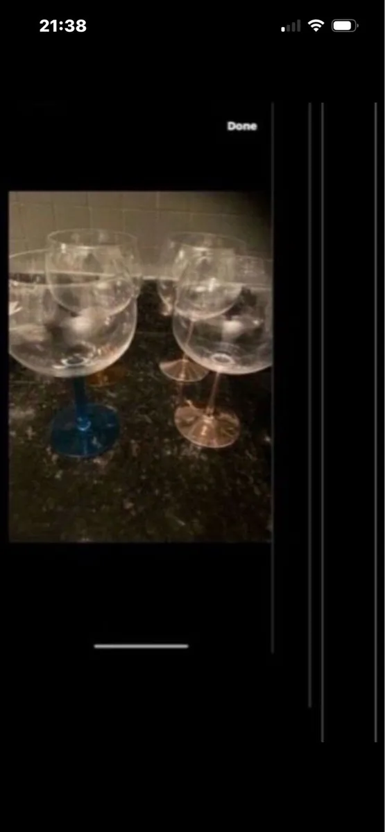 Large gin glasses (4) - Image 1