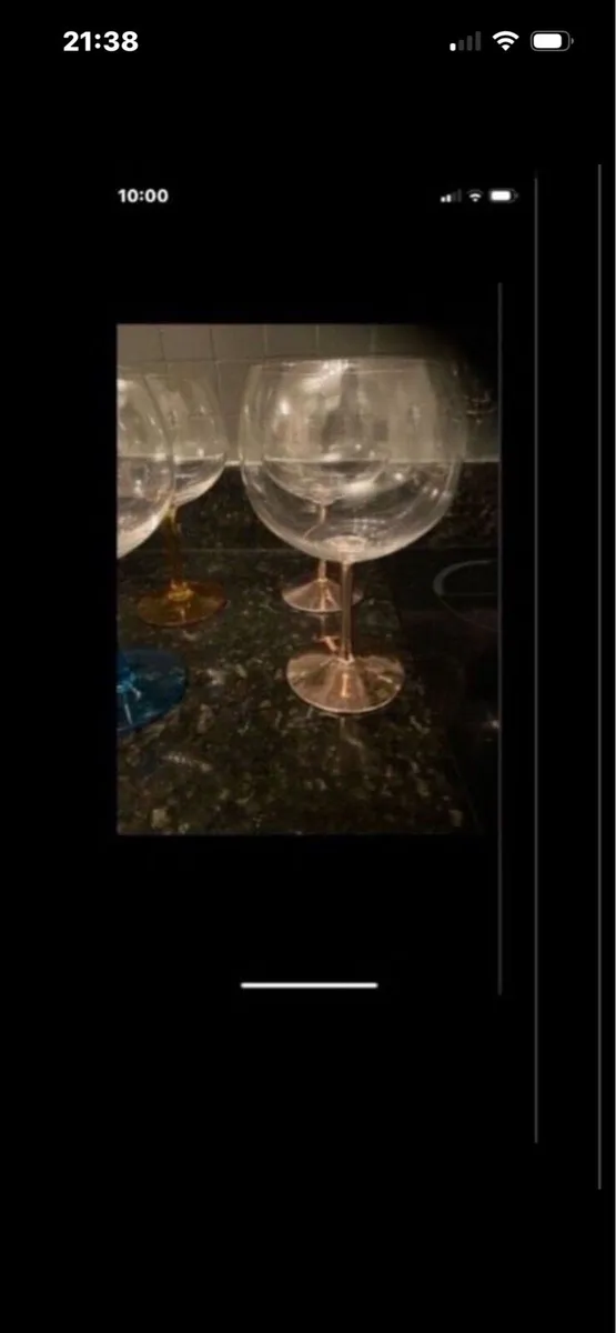 Large gin glasses (4) - Image 2