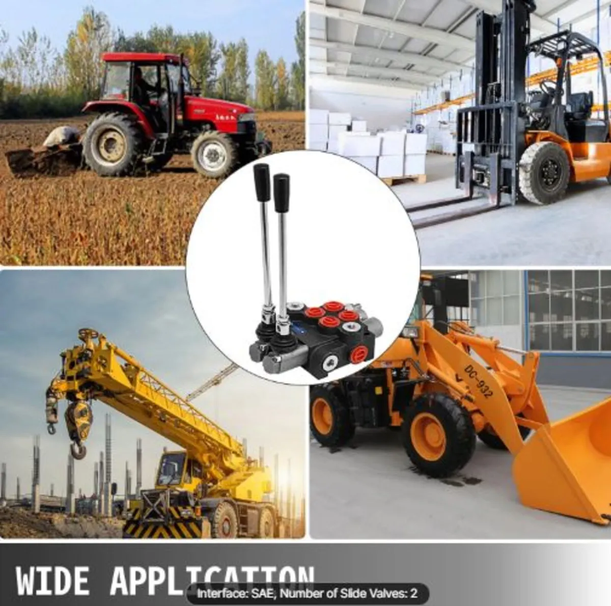 Hydraulic Valve 2 Spool Hydraulic Directional - Image 3