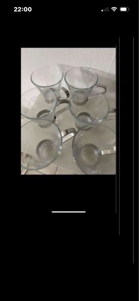 Rare Baileys Glasses With metal handle (6) - Image 3