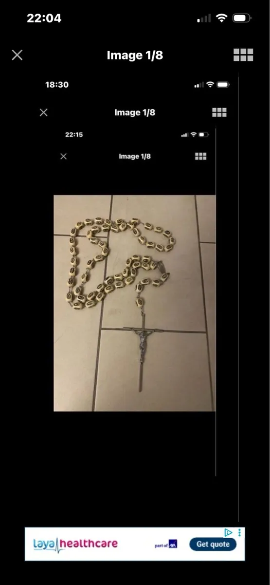 Very Rare Giant Size Rosary beads - Image 1