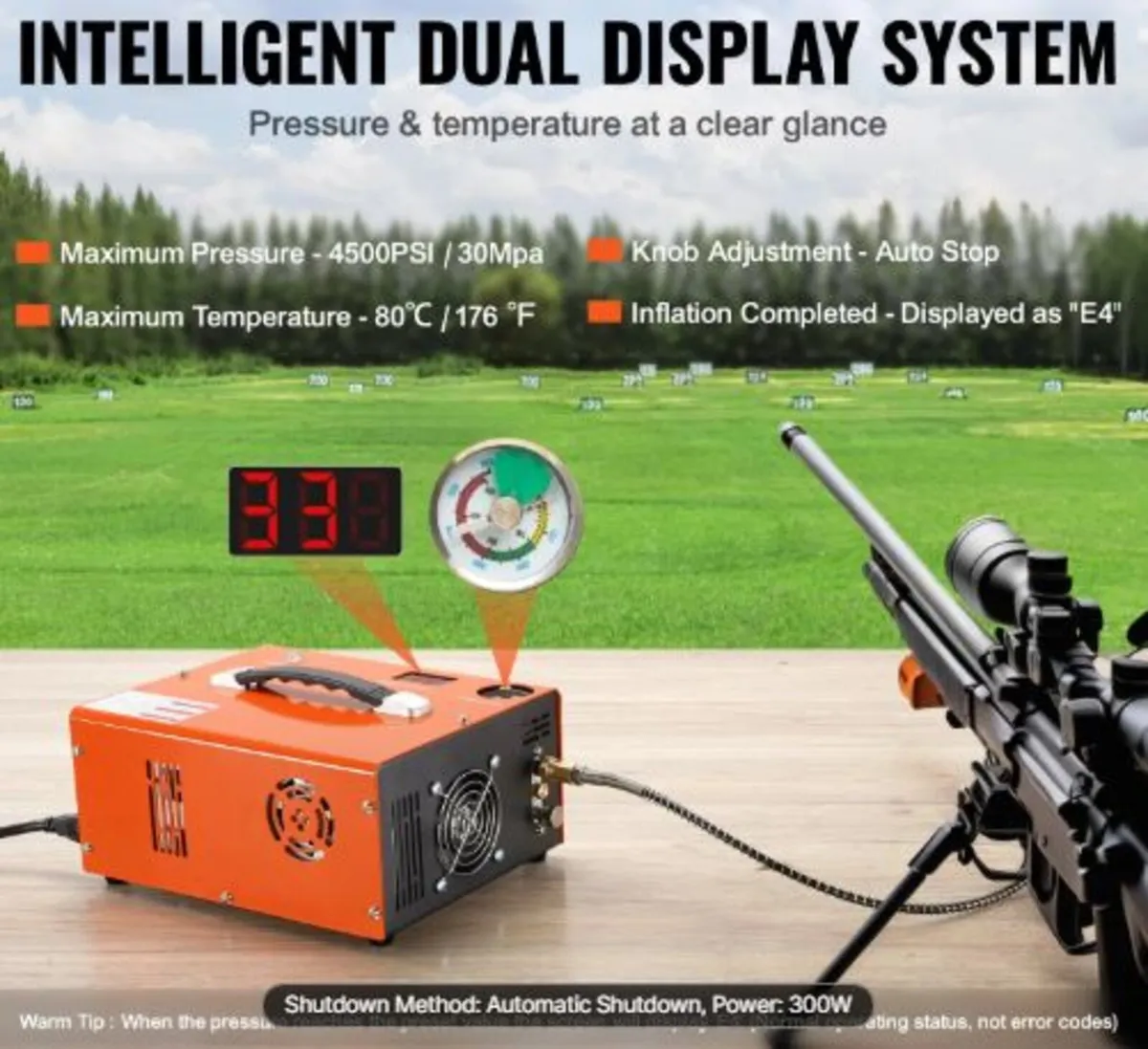 PCP Air Compressor, 4500PSI Portable PCP Airgun - Image 2