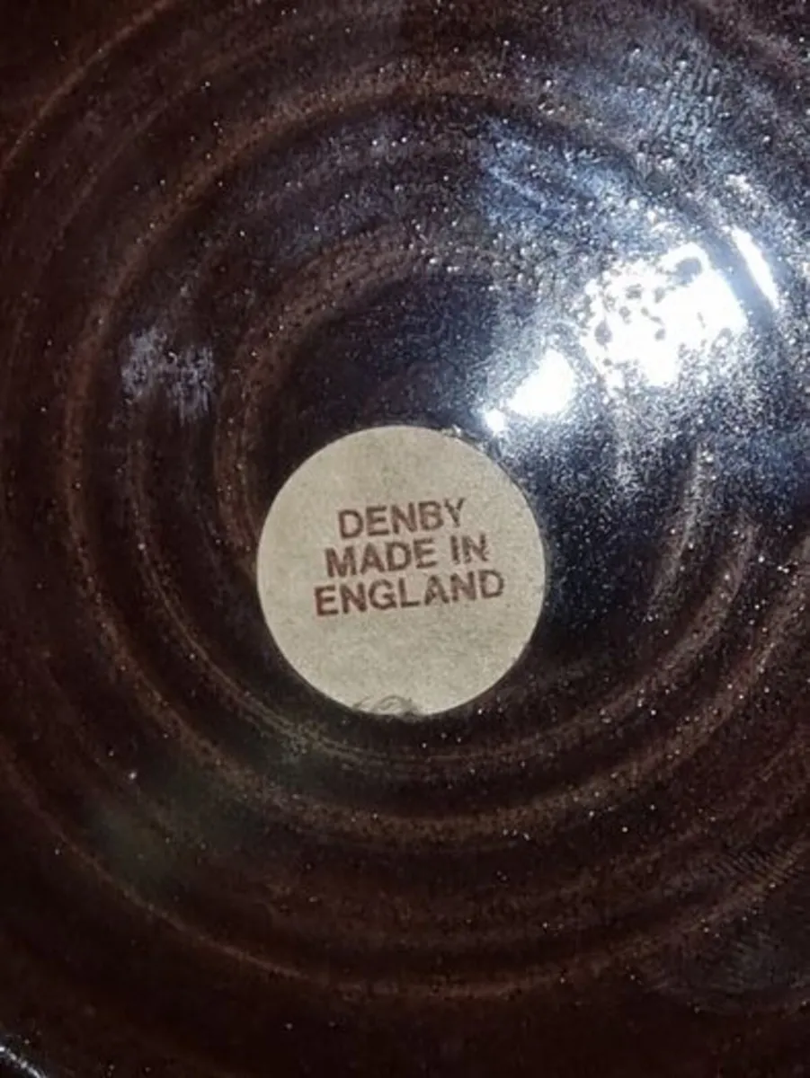 Vintage Denby Large Brown Bracken Vase - Image 4