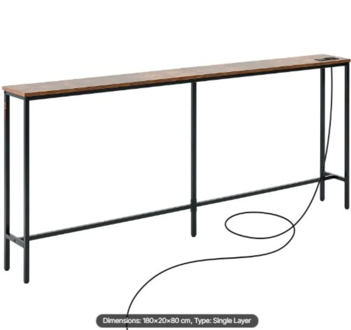 Narrow Console Sofa Table,70.9” Behind Couch Table - Image 4