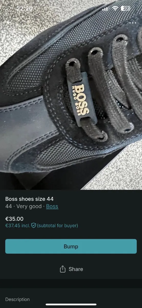 Boss navy men’s trainer - Image 1