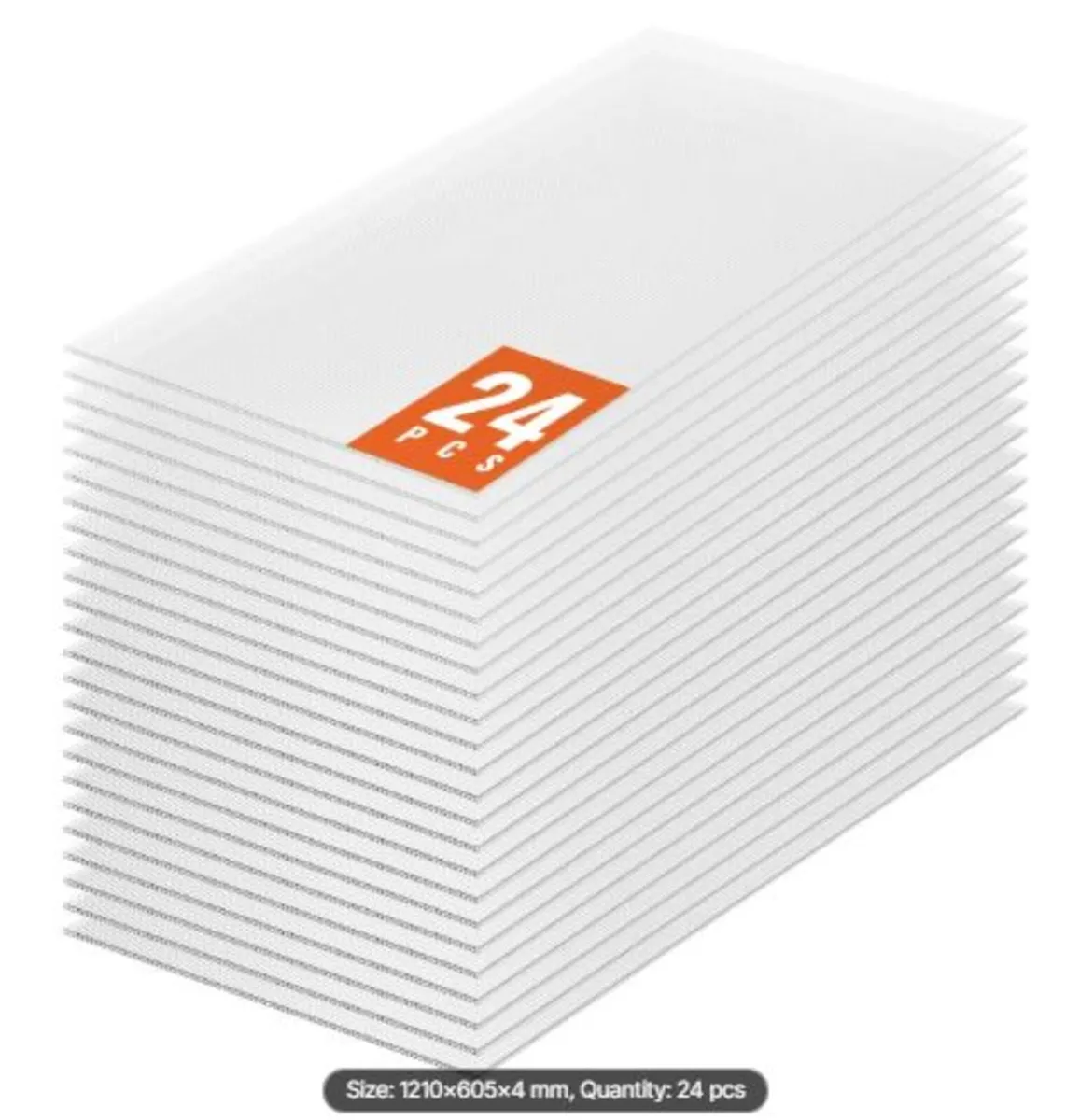 24 Pack Polycarbonate Greenhouse Panels, 2' X 4' - Image 1