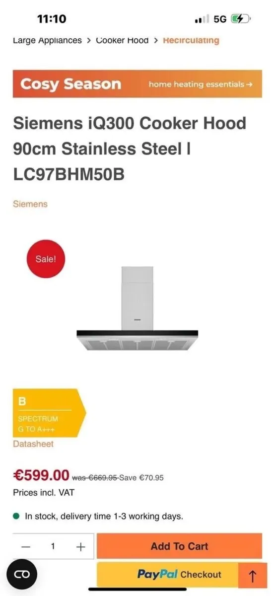 Siemens Extractor fan - Image 1