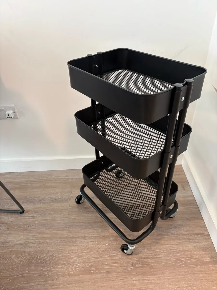 Ikea black trolley for sale - Image 3