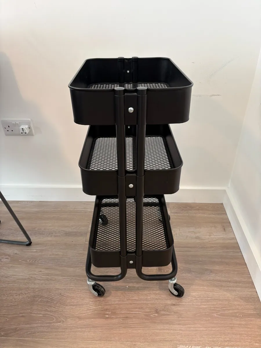 Ikea black trolley for sale - Image 4