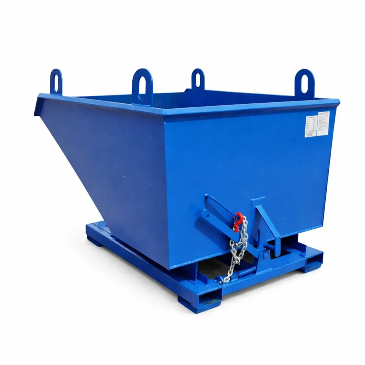 1250L Tipping Skip Crane Lugs 2000kg SWL - Image 1