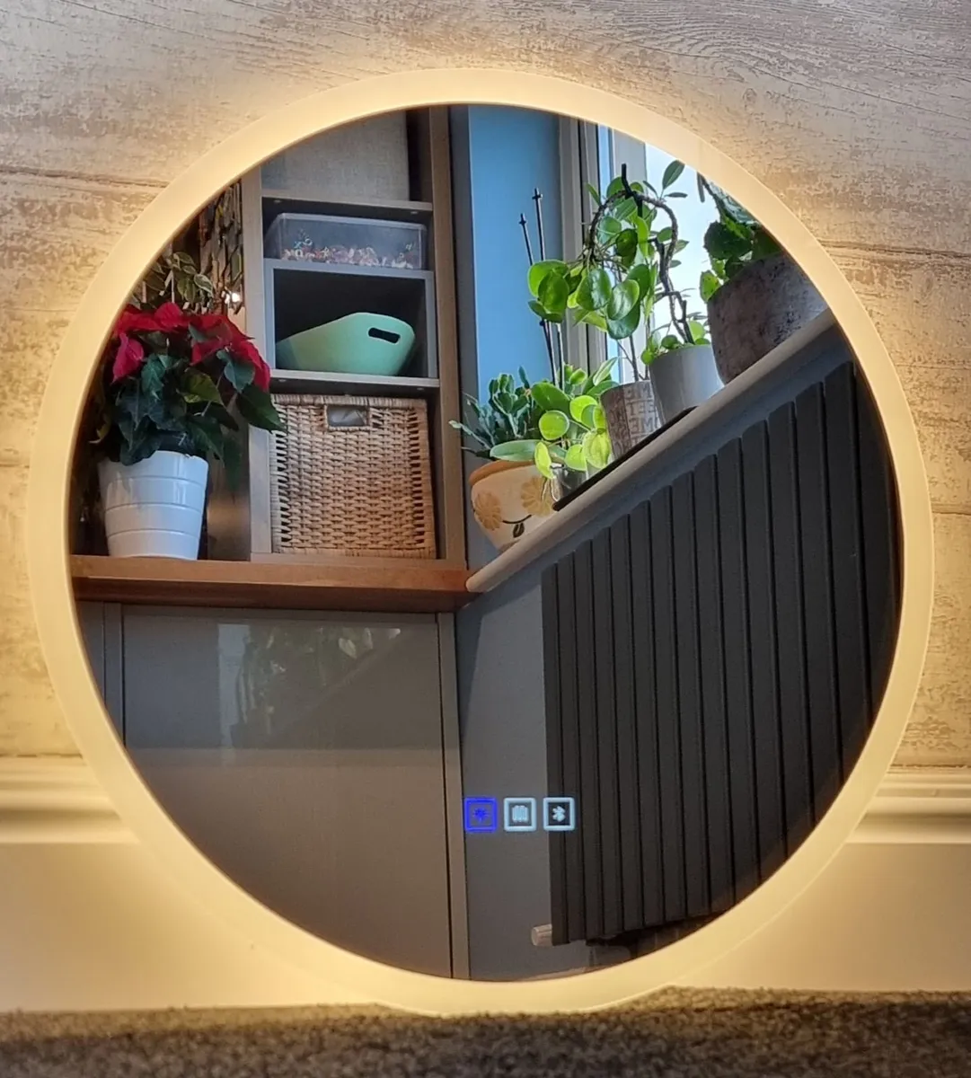 LED Bathroom Mirror 60cm Demister Bluetooth - Image 2